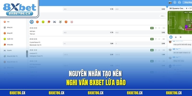 Nguyên nhân tạo nên nghi vấn 8xbet lừa đảo